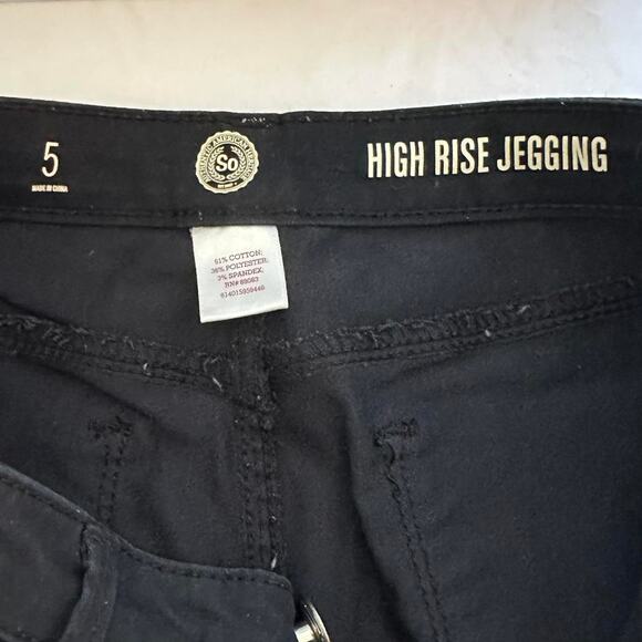 Womens Jegging Size 5 Black High Rise Soft Goth Business Casual Everyday Wear - Picture 6 of 6